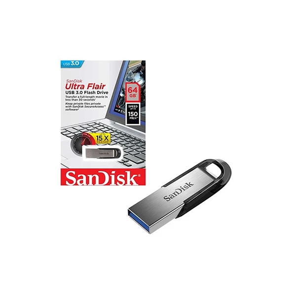 SanDisk Ultra Flair CZ73 Flash Memory - 64GB