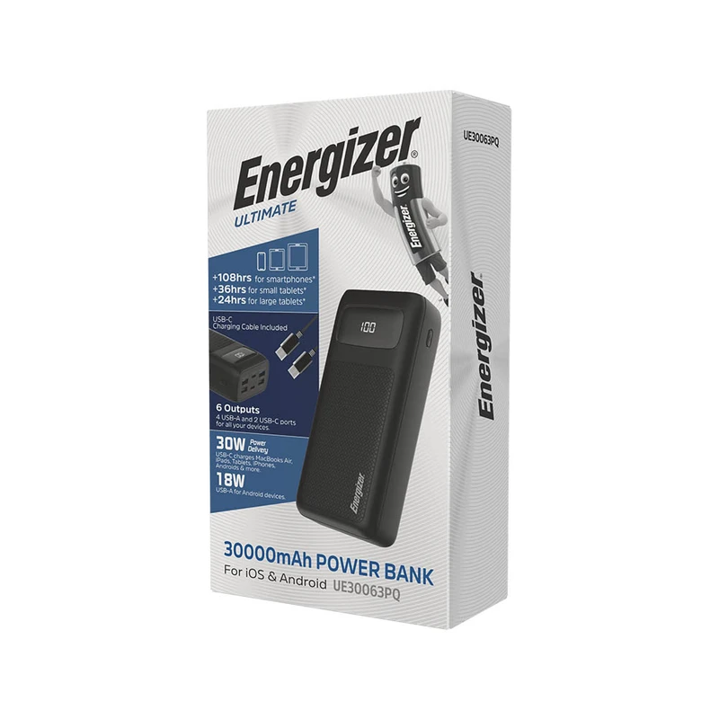 Energizer Ultimate UE30063PQ 30000mAh Power Bank