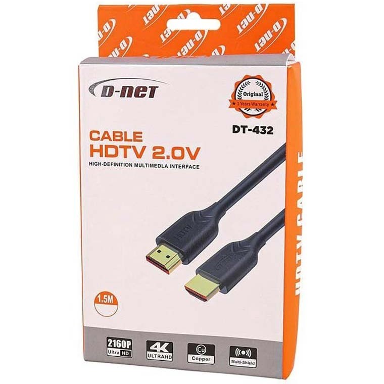 D-net DT-432 1.5M HDMI Cable