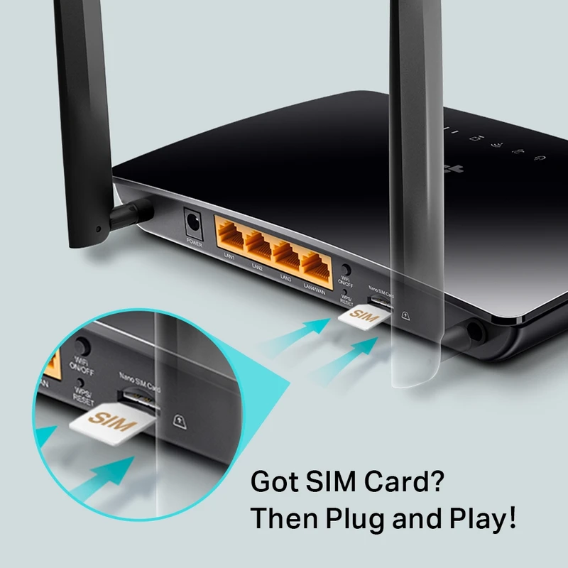 TP-LINK TL-MR6400 Wireless N300 4G LTE Modem Router