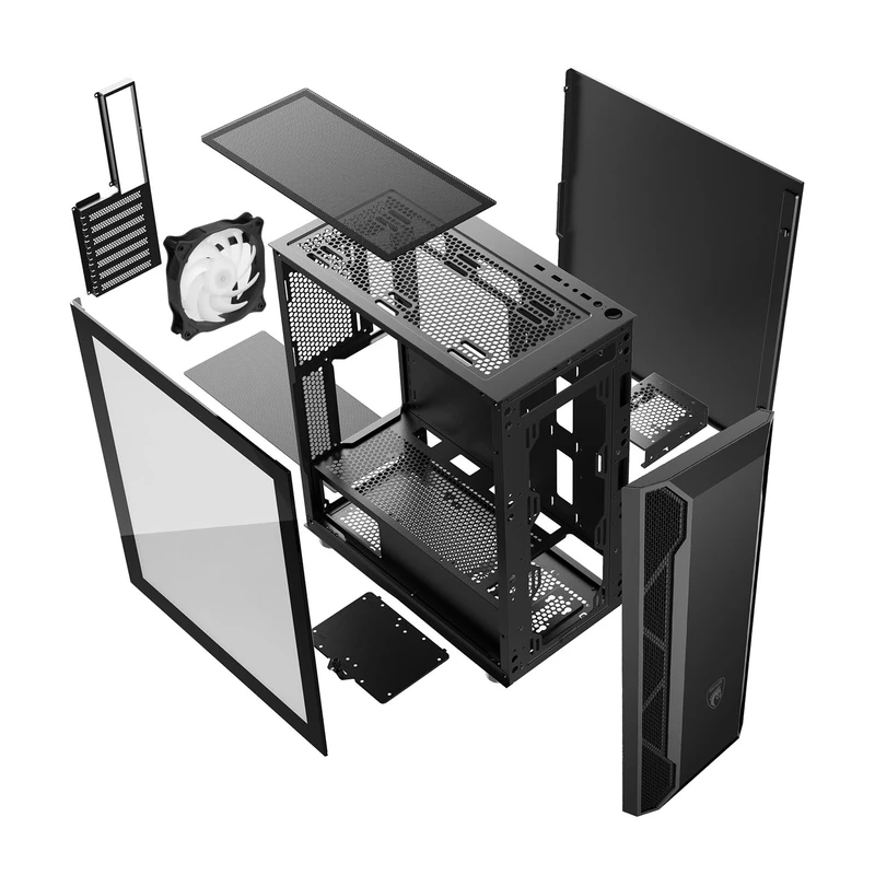 Green GRIFFIN G2 RGB Mid Tower Black Computer Case